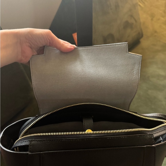 Senreve Mini Maestra - Black Pebbled Leather with Gold Hardware - Picture 5 of 10